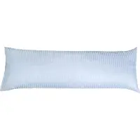 Borg Living Putetrekk 50x150 cm - 100% bomullssatin - Multipute - Klassisk lyseblå striper