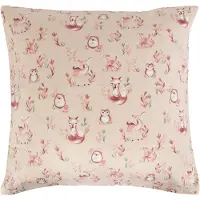 Borg Living Putetrekk 60x63 cm - Animals wood - Putetrekk i 100% bomullssateng