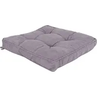 Borg Living Stolpute - 38x38x8 cm - Myk hagepute laget av fløyel - Grå