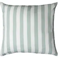 By Night Putetrekk 60x63 cm - 100% bomullssatin - Nordic Stripe - Mintfargede striper