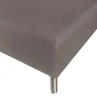 Nordstrand Formsydd laken 90x200 cm - 100% mykt bomullslaken - Antrasittgrått bokslaken til madrass av