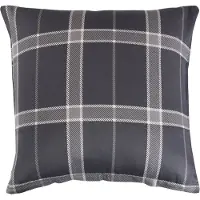 Borg Living Putetrekk 60x63 cm - bomullssatin - grått rutet print