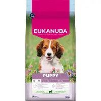 Eukanuba Premium Nutrition Puppy Small & Medium Breed Lam & Ris - Sparepakke: 2 x 12 kg