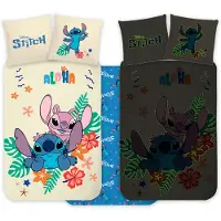 Lilo & Stitch Stitch sengetøy - 100 % bomull - Juniorsengesett 100x140 cm - Selvlysende
