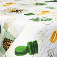 Borg Living Tekstil voksduk med akrylbelegg - Green delight - 140 cm bred - På metermål