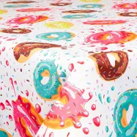 Borg Living Tekstil voksduk - 140 cm bred - 30 meters rull - Sprinkle Donuts - Voksduk med akrylbelegg