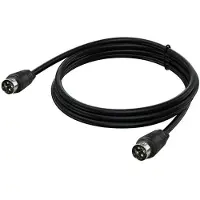 24hShop Lydkabel MD DIN 4-polet hann med ren kobberkjerne - 50 cm