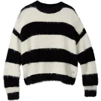 Calvin Klein Genser - Strikk - Hvitkappegrå/Svart Stripet - - 10 år (140) - Genser