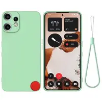 Mtp Products Nothing CMF Phone 2 Pro Flytende silikon-deksel med håndstropp - grønn