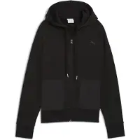 Puma HER Relaxed Full-Zip Hoodie Women, Clothing, Black, S