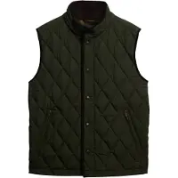 Superdry for man. M5012273A Quilted Estate Vest green (L), Casual, Polyester