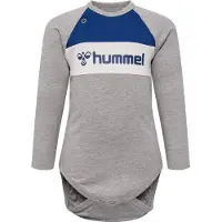 Hummel Body I/e - hmlMurphy - Grå Melert - - 62 - Langermet Body