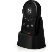 Fysic SOS-panikknapp med GPS-tracker for eldre - Svart