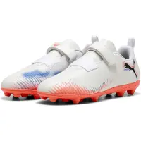 Puma FUTURE 8 PLAY FG/AG Football Boots Kids, Shoes, White/Black/Glowing Red, 32
