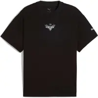 Puma Melo Alwayz On 1 Basketball Tee Men, Clothing, Black/Silver, XS