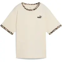 Puma Essentials Animal Print Relaxed Tee Women, Clothing, Alpine Snow, XL