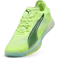 Puma Accelerate NITRO SQD 4 Handball Shoes Unisex, Shoes, Fizzy Light/Green Terrain/White, 44