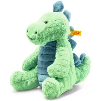Steiff Kosedyr - 28 cm - Spott Stegosaurus - Green Petrol Sitten - - OneSize - Kosedyr