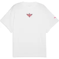 Puma Melo Alwayz On 1 Basketball Tee Men, Clothing, White/Sun Struck, M