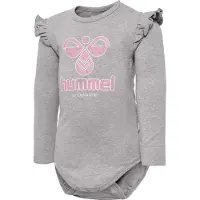 Hummel Body I/e - hmlDana - Grå - - 1 år (80) - Langermet Body
