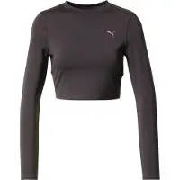 Puma SHAPE Long Sleeve Cropped Top Women, Clothing, Black, XS