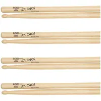 Los Cabos Rock Hickory Wood Tip Drumsticks 2 Pair Pack