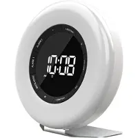 Denver Wake-up light med FM-radio og dobbel alarm