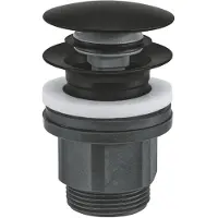 GROHE Push-up bottom valve matte black