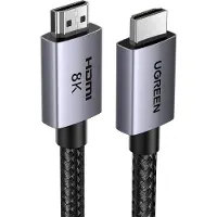 UGREEN Ugrønn kabel med sertifiserte HDMI 2.1 8K-kontakter, 1 m lang - grå