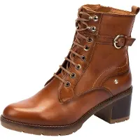 Pikolinos for woman. W7H-8510 Brown Llanes leather ankle boots -Heel height 6cm (41), 3 to 5 cm, 5 to 8 cm, Zip, Casual