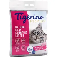 Tigerino Premium kattesand - Febreze Fresh flower-duft - Økonomipakke 2 x 12 kg