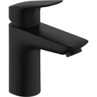 Hansgrohe HG Logis 1-grebs - håndvaskarmatur 100 med push-open bundventil, mat sort