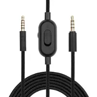 24hShop Lydkabel med 3,5 mm for Logitech G433 / G233 / G Pro / G Pro X - 2 meter med volumkontroll