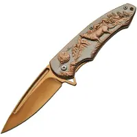 Rite Edge Wolf Framelock A/O Gold