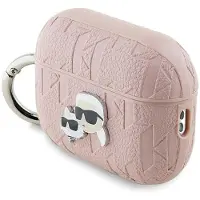 Karl Lagerfeld Monogram Karl & Choupette Head-etui for AirPods Pro 2 - rosa