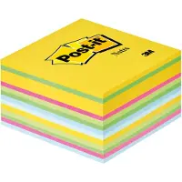 3M Post-it 2030-U - Kubisk notisblokk - 76 x 76 mm - 450 ark - assortert