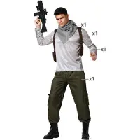 Atosa Voksenkrigerkostyme