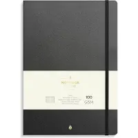 Adlibris Notatbok B5 Black Deluxe Linjert Burde