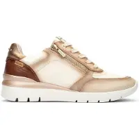 Pikolinos for woman. W4R-6524C2 Leather Sneakers Cantabria white (36), 3 to 5 cm, Zip, Casual