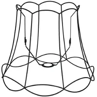 QAZQA Metallskjerm svart 45/36 - Granny Frame