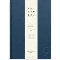 Mayland-Burde A/S Notatbok A4 Mørkeblå tekstil, Linjert, Burde