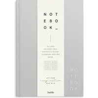 Mayland-Burde A/S Notebook Textile A5 light grey lined