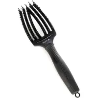 Olivia Garden Fingerbrush Combo hårbørste, medium, svart