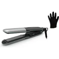 Rowenta Thermostyle SF7120C0 2-in-1 Hair Straightener Made of Titanium with Ergonomic Design