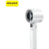 Awei Mini trådløs vifte F36 2200mAh, hvit