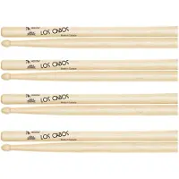 Los Cabos 7A Hickory Wood Tip Drumsticks 2 Pair Pack