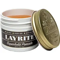 Layrite Superhold hårpomade, sterkt hold, vannløselig, middels glans, 120 g