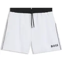 BOSS for man. 50514429 White Starfish swimsuit (XL), Beachwear, Polyester