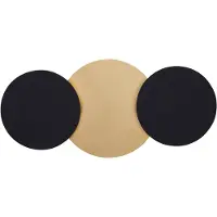 QAZQA Modern Wall Lamp Black with Gold Incl. LED 3-Step Dimmable 3-Lights - Sunrise 3