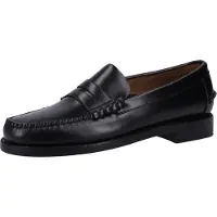 Sebago for man. 7000300 Classic Leather Moccasins black (40), Flat, None, Casual, Party